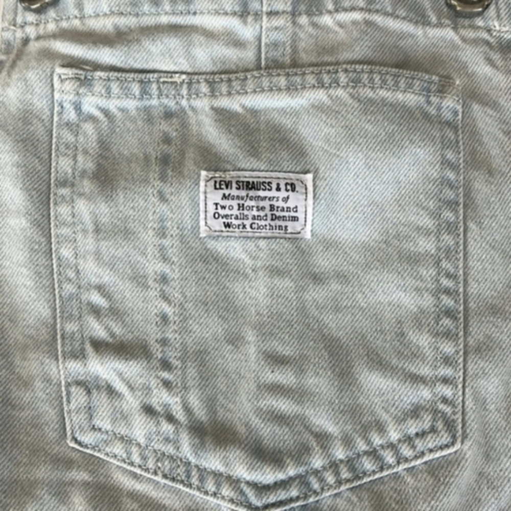 Levi's Carpenter Denim Utility Jean Overalls Light Wash - Picture 7 of 10